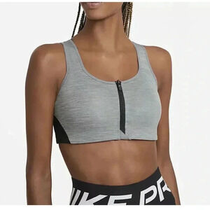 Nike shape grey high support bra